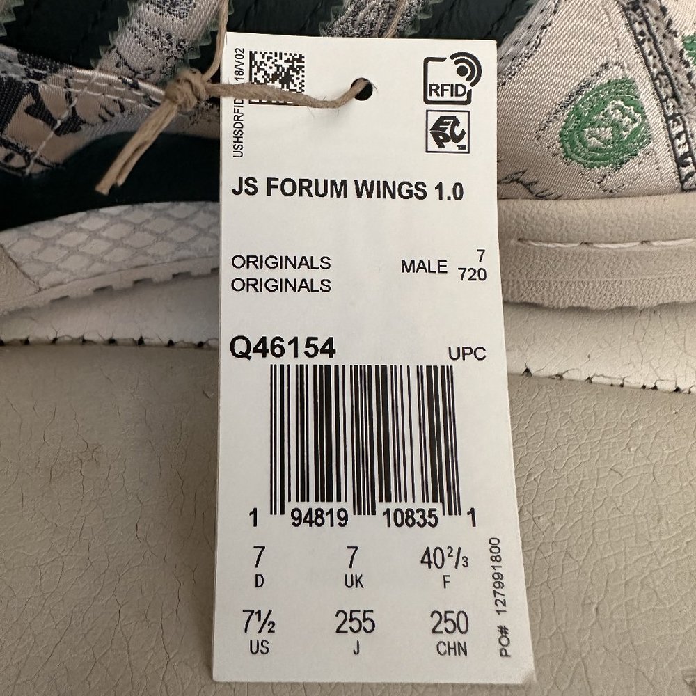 ADIDAS JEREMY SCOTT FORUM WINGS MONEY Hightops